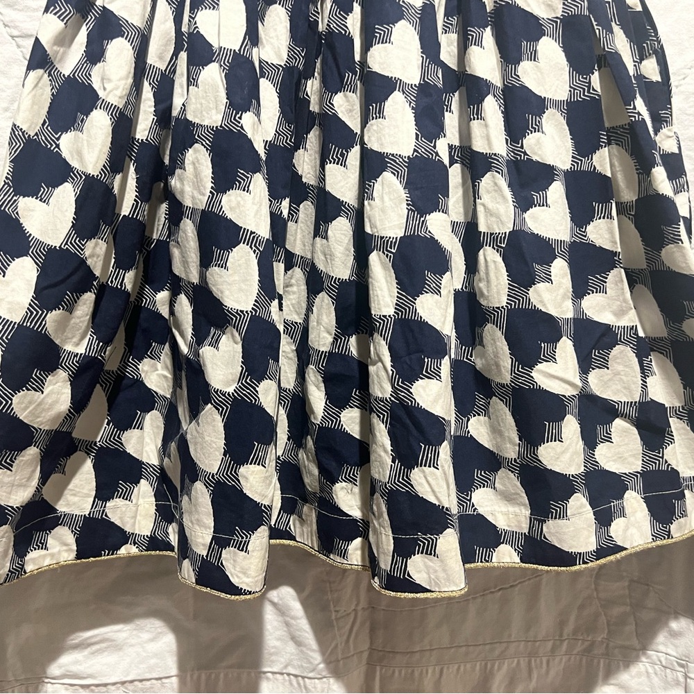 J. Crew Crewcuts Heart Print Girls Lined Dress Rare holiday dress up Sz:14 - Picture 5 of 10